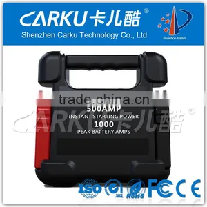 2015 Hot New Item CARKU 24000mAh 88.8WH Auto Jumper Battery Booster Start 500A/1000A Gasoline Diesel Car 12V/24V Jump Starter thumbnail-1