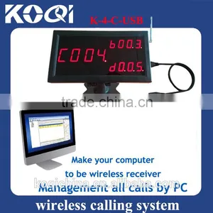 Ticket Queue Management by Computer Software + Keyboard CE Certification Led Number Call System Restaurant Waiter Call System thumbnail-5