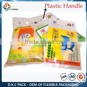 Customized Print 3 Sides Sealed Rice Pouch With Handle thumbnail-3