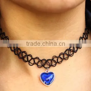2016 New Fashion Gift Color Change Mood Heart Pendant Necklace for Wholesale Supplier's Choice thumbnail-4