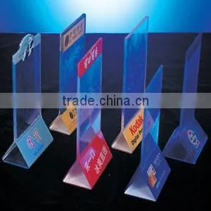 Acrylic L Shape T Shape A5 Menu Holder Card Holder for Wedding thumbnail-1
