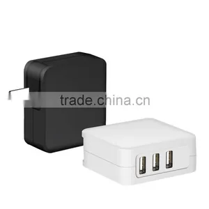 New USB Charger 3 Port 5V 4.8A EU Plug Have US UK Plug thumbnail-1