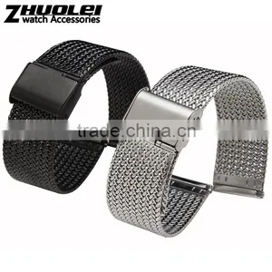 Milanese Classic Buckle Stainless Steel Watchband 16mm 18mm 20mm 22mm 24mm thumbnail-2