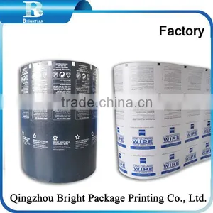 Aluminum Foil Laminated Paper for Cleaning Wipes, Printed Tissue Paper Packing Aluminum Foil Paper/wet Tissue Packing Bag thumbnail-4