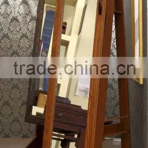 360 Degree Swirling Jewelry Armoire With Full Length Mirror thumbnail-1