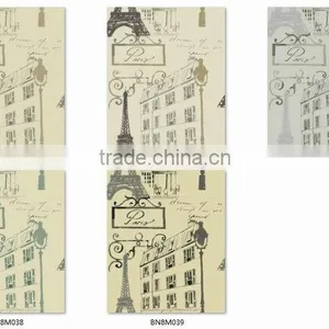 Discounted Printing Pvc Wallpaper, Coffee Retro Lighthouse Wall Mural for Study Room , Attractive Wall Covering Supplier thumbnail-3