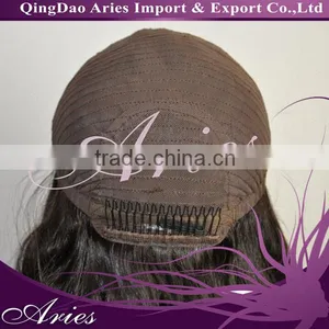 Darkest Brown Color 2#, 22", Italian Yaki, Jewish Wig With Closed Cap thumbnail-1