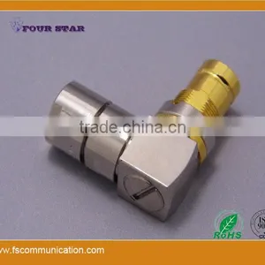 1.6/5.6 Female Bulkhead Right Angle Clamp Connector For Flex-3 Cable B thumbnail-5