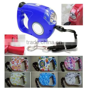 4.5M 15" RETRACTABLE DOG LEAD LEASH WITH 4 LED LIGHTS 35KG DOG PUPPY LEASH thumbnail-1