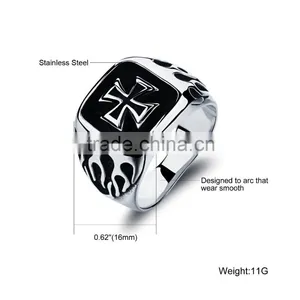 New Products 2016 Stainless Steel us Size Finger Ring Designs,Christian Ring thumbnail-6