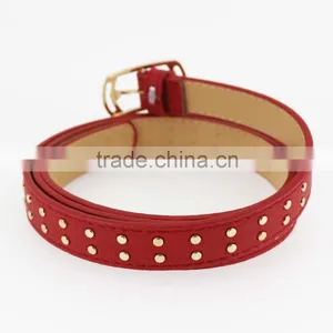 Women's Fashion Leather Stud Belt With Shiny Accessories in Yiwu thumbnail-4