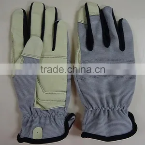 2015 NEw Design Gardening Gloves, Pig Leather Safety Glove, Working Gloves, Protection Equipment, Lady Size thumbnail-1