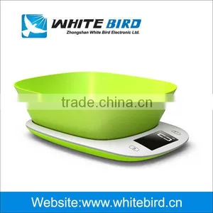 5kg Digital Electronic ABS Kitchen Weighing Scale With Bowl thumbnail-5