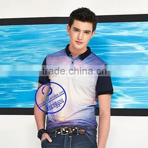 Heat-Transfer Printing 3d Polo t Shirt for Men thumbnail-3