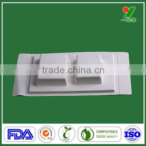 Recycled White Sugarcane/bagasse Electronics Molded Paper Pulp Inner Packaing for E-cigarette thumbnail-1