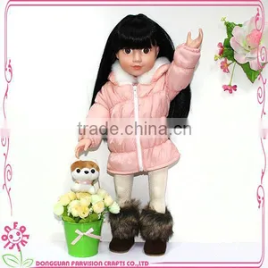 Doll Clothes Sale Hot Pink Animal Print Fur Trim Doll Jacket thumbnail-5