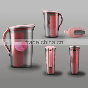 Wholease Plastic Pitcher With Lid for Juice Milk Water Fruit Tea Quality Choice thumbnail-2