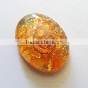 Orgone Orange Energy Oval : Orgone Chakra Oval thumbnail-1