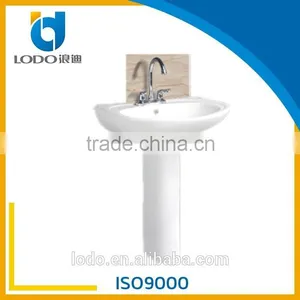 Good Quality With Cheap Price Ceramic Hand Wash Pedestal Basin thumbnail-1