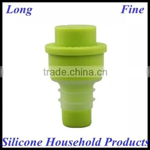 Multi-Color and Leak Proof Silicone Wine Caps thumbnail-3