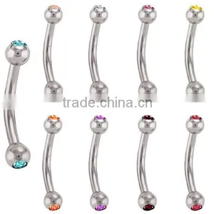 Charming Magnetic Custom Fake Stainless Steel Cool Eyebrow Rings Body Piercing Jewelry thumbnail-1