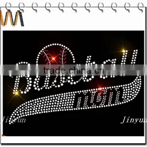 Wholesales and DIY Baseball Hot Fix Rhinestone Heat Transfer Design thumbnail-3