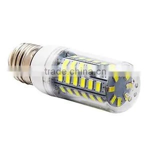 E27 12W 56x5730SMD 1200LM 6000-6500K White Light LED Corn Bulb (220-240V) thumbnail-1