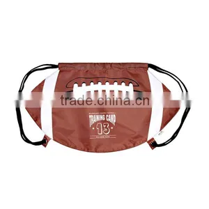 Football Ball Drawstring Backpack thumbnail-1