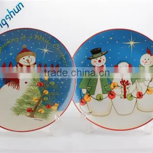 Christmas White Porcelain Dinner Plate Ceramic Dinnerware Plates thumbnail-3