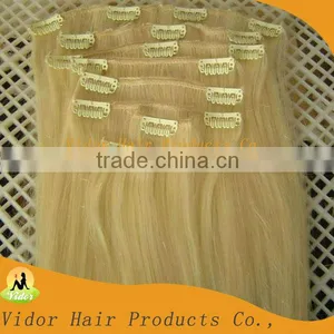 12 Inch Clips In Hair Extensions/human Hair Extensions Clip In/clips In Malaysian Hair Extension thumbnail-1