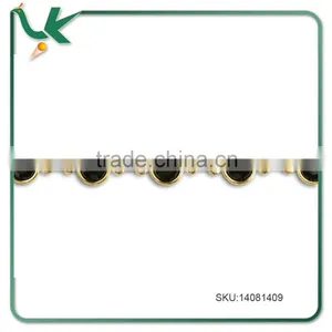 Gold Plated Jet Cuplink Chain thumbnail-1