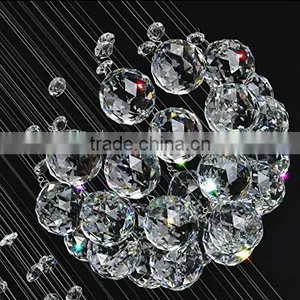 Silver Frame Crystal Raindrop Stair Long Chandeliers Light 92032 thumbnail-6