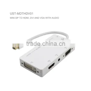 Mini DP to VGA /DVI and HD MI With Audio Adapter thumbnail-2