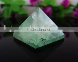 Natural Rock Exquisite Green Fluorite Pyramid thumbnail-1