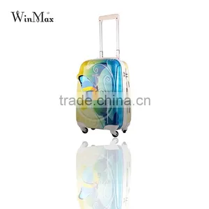 ABS Printed Butterfly Hardshell Lightweight Trolley Luggage Bag thumbnail-2