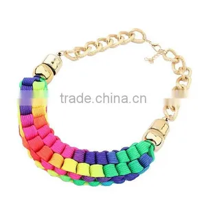 2015 Factory New Products Handmade Fabric Necklace thumbnail-1