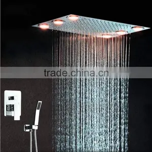 Embed Ceiling Bath Shower 2 in 1 Multiple Color Remote Control Electric Shower Set With Led Light Bathroom Shower Set thumbnail-3