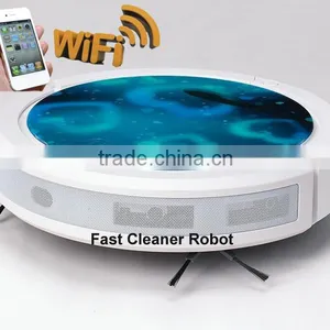Newest WIFI Smartphone App Control Wet and Dry Mopping Robot Tolmuimeja / Hoover Vacuum Cleaner thumbnail-2