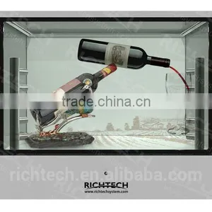 Richtech Quality Video Advertising Display Transparent LCD Showbox Jewelry Display thumbnail-5