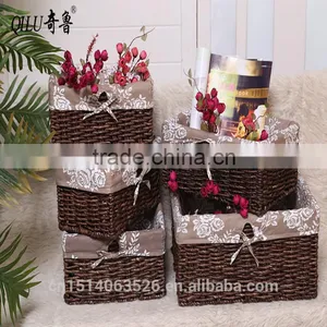 Gift Basket Handmade Paper Rope Basket With Liner thumbnail-4