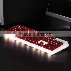 New Cool High Keycaps Illuminated Ergonomic LED BackLight USB Wired Gaming Keyboard for Laptop,LED Backlite Gaming Keyboard thumbnail-2
