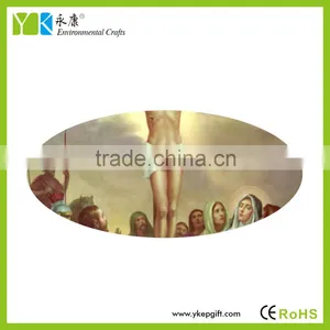 Wholesale Activated Carbon Crafts Christian Souvenir Jesus Cross Plate Shape Ornaments thumbnail-5