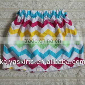 Hotsale Adorable Colourful Chevron Over Hip Skirt for Girls,Mini Zig Zag Chevron Skirt for Girls thumbnail-1