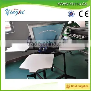 Stable Quality Manual Screen Printing Machine 4 Color / 4 Stations thumbnail-1