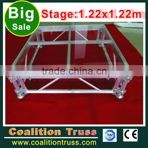 Factory Directly Transparent Plexiglass Wedding Stage Tempered Glass Stage Acrylic Stage thumbnail-5