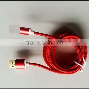 Colourful Braided Micro v8 and I5 Gold Plated Usb Cable With Aluminium Alloy Shell thumbnail-4