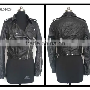 Women pu Leather Jacket thumbnail-1