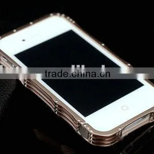 High Quality Novelty Durable Aluminium Metal Bumper Cover Case for Iphone 4 4S thumbnail-1