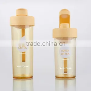 BPA Free Clear Plastic Joyshaker Drinking Water Bottle With Handle thumbnail-5