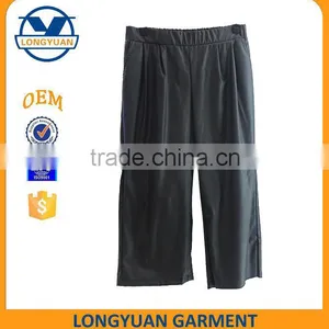Hot Sale Loose Fashion Design pu Leather Trousers for Woman 2016 thumbnail-1